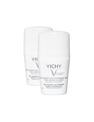Vichy Pack Desodorant Roll On Sensitive Skin 2x50ml