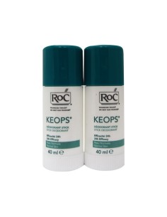 Roc Keops Deodorant Stick Soft Sweating 2x40ml