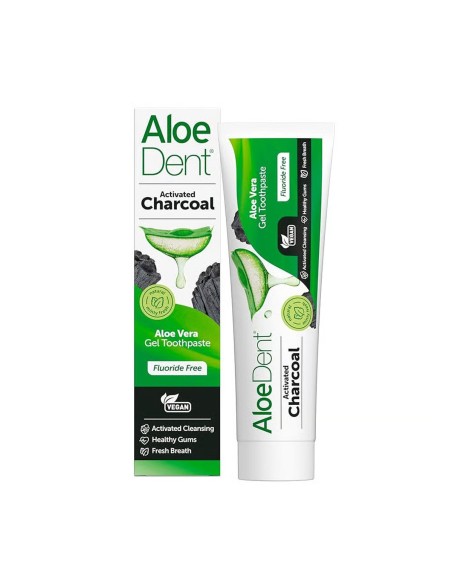 AloeDent Toothpaste with Aloe Vera and Activated Charcoal 100ml