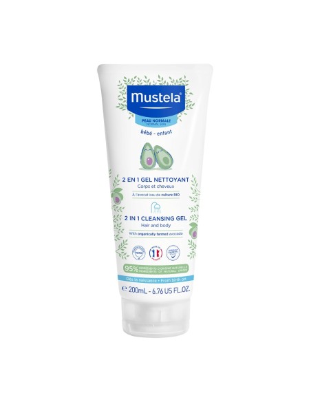 Mustela 2 in 1 Washing Gel Body and Hair 200ml
