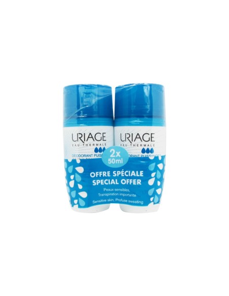 Uriage Pack Deodorant Tri Activ Roll-On 2x50ml