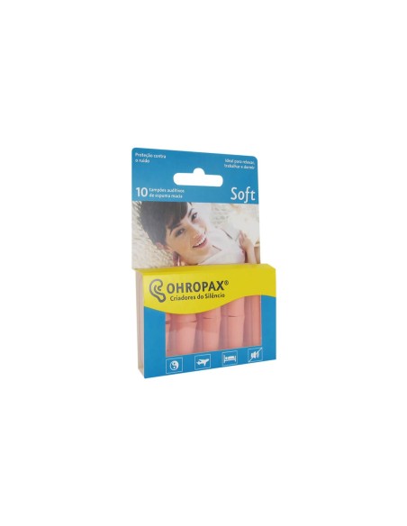 Ohropax Soft Soft Foam Hearing Plugs 10 Units