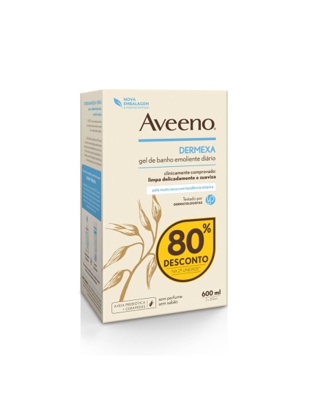 Aveeno Duo Dermexa Daily Emollient Shower Gel 300ml Aveeno Duo Dermexa Daily Emollient Shower Gel 300ml