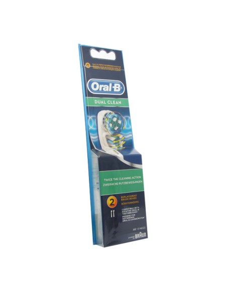 Oral B Dual Clean Replacement Brush x2