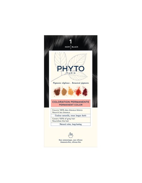 Phyto Color Permanent Coloring with Vegetable Pigments 1 Black