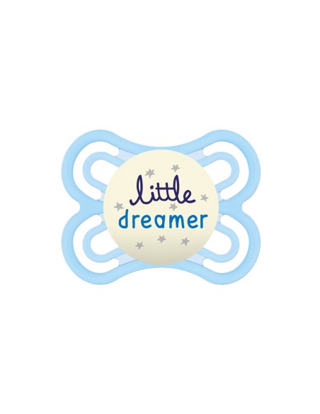 MAM Pacifier Perfect Night Silicone + 0M Blue 1un